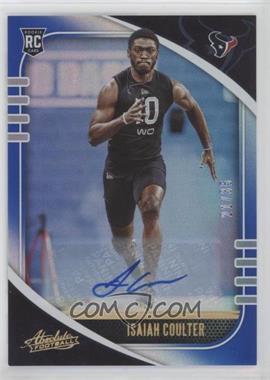 2020 Panini Absolute - [Base] - Signatures Blue Spectrum #139 - Rookie - Isaiah Coulter /35