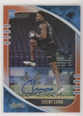 2020 Panini Absolute - [Base] - Signatures Orange Spectrum #156 - Rookie - Jeremy Chinn /50