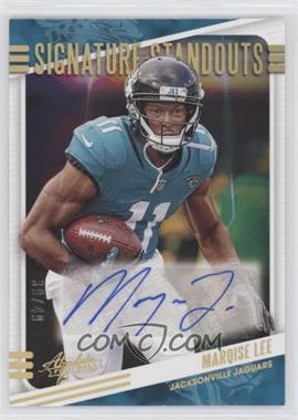 2020 Panini Absolute - Signature Standouts - Gold #SS-ML - Marqise Lee /49