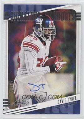 2020 Panini Absolute - Signature Standouts #SS-DT - David Tyree /99