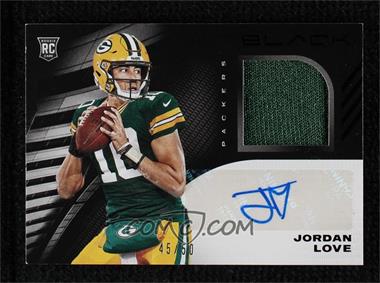 2020 Panini Black - Rookie Signature Materials #RSM-JLO - Jordan Love /50 [EX to NM]