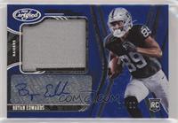 Freshman Fabric Mirror Signatures - Bryan Edwards #/20