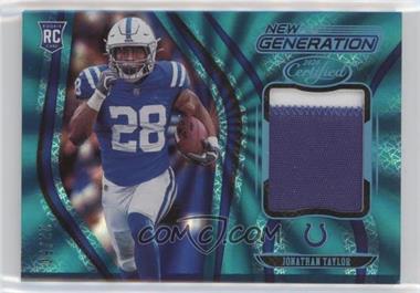 2020 Panini Certified - New Generation Jerseys Mirror - 1st Off the Line Teal #18 - Jonathan Taylor /50