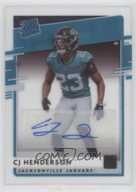2020 Panini Chronicles - Clearly Donruss Rated Rookie - Autographs #RR-CH - CJ Henderson