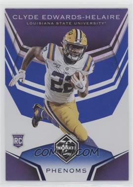 2020 Panini Chronicles Draft Picks - Limited Phenoms - Mirror Blue #18 - Clyde Edwards-Helaire