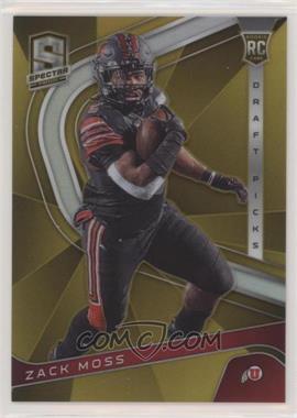 2020 Panini Chronicles Draft Picks - Spectra Draft Picks - Gold #8 - Zack Moss /10