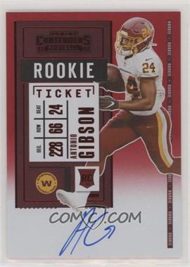 2020 Panini Contenders - [Base] - 1st Off the Line Red Zone #127.2 - RPS Variation - Antonio Gibson