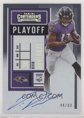 2020 Panini Contenders - [Base] - Playoff Ticket #132.1 - RPS - Devin Duvernay /99