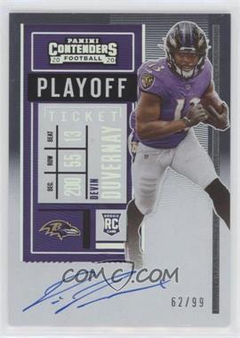2020 Panini Contenders - [Base] - Playoff Ticket #132.1 - RPS - Devin Duvernay /99