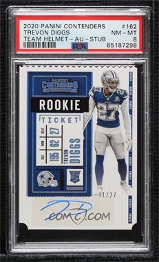 2020 Panini Contenders - [Base] - Ticket Stub #162.2 - Rookie Ticket Variation - Trevon Diggs /27 [PSA 8 NM‑MT]