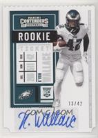 Rookie Ticket - K'Von Wallace #/42