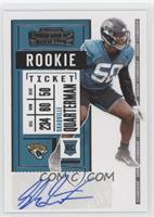 Rookie Ticket - Shaquille Quarterman