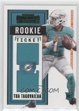 2020 Panini Contenders - Rookie Ticket Dual Swatches #DS2 - Tua Tagovailoa