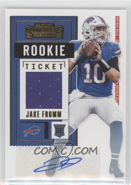 2020 Panini Contenders - Rookie Ticket Swatches - Autographs #RTS-JFR - Jake Fromm /200
