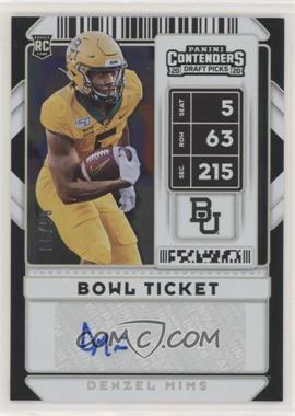 2020 Panini Contenders Draft Picks - [Base] - Bowl Ticket #153 - College Ticket Autographs - Denzel Mims /99