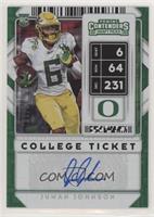 College Ticket Autographs - Juwan Johnson #/10