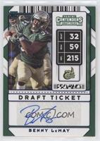 College Ticket Autographs - Benny LeMay