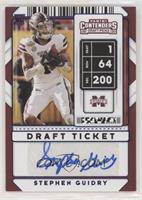 College Ticket Autographs - Stephen Guidry