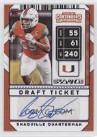 College Ticket Autographs - Shaquille Quarterman