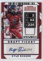 College Ticket Autographs - Kyle Dugger