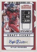 College Ticket Autographs - Kyle Dugger