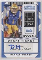 College Ticket Autographs - Darnay Holmes [EX to NM]