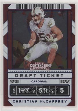 2020 Panini Contenders Draft Picks - [Base] - Draft Ticket Green Foil #17 - Christian McCaffrey