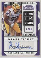 College Ticket Autographs - Rashard Lawrence