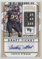 College Ticket Autographs - Justin Strnad