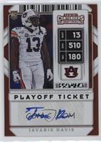 College Ticket Autographs - Javaris Davis #/18