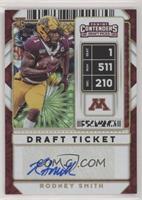 College Ticket Autographs - Rodney Smith #/6