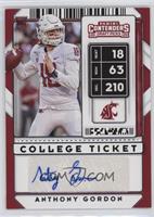 College Ticket Autographs - Anthony Gordon