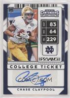 College Ticket Autographs - Chase Claypool