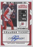 College Ticket Autographs - Jaylon Johnson