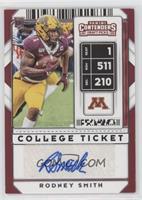 College Ticket Autographs - Rodney Smith