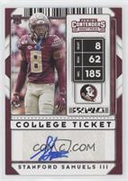 College Ticket Autographs - Stanford Samuels III [EX to NM]