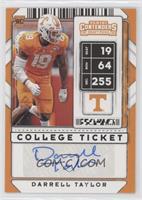 College Ticket Autographs - Darrell Taylor