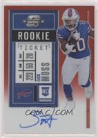 Rookie Ticket RPS Autographs - Zack Moss #/199