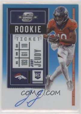 2020 Panini Contenders Optic - [Base] - Teal #106 - Rookie Ticket RPS Autographs - Jerry Jeudy /99