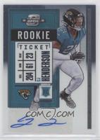 Rookie Ticket Autographs - CJ Henderson