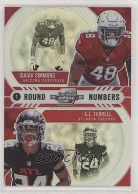 2020 Panini Contenders Optic - Round Numbers #RN14 - A.J. Terrell, Isaiah Simmons