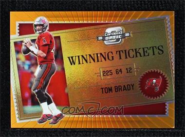 2020 Panini Contenders Optic - Winning Tickets - Orange #WT3 - Tom Brady /50