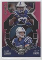 Darius Leonard, Philip Rivers #/75