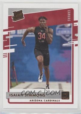 2020 Panini Donruss - [Base] - Canvas #349 - Rated Rookie - Isaiah Simmons