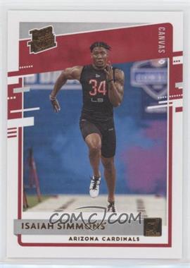 2020 Panini Donruss - [Base] - Canvas #349 - Rated Rookie - Isaiah Simmons