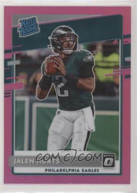 2020 Panini Donruss - [Base] - Optic Preview Pink Prizm #P-314 - Rated Rookie - Jalen Hurts