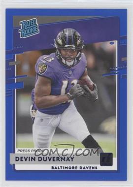 2020 Panini Donruss - [Base] - Press Proof Blue #329 - Rated Rookie - Devin Duvernay