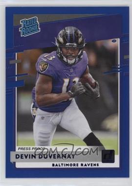 2020 Panini Donruss - [Base] - Press Proof Blue #329 - Rated Rookie - Devin Duvernay