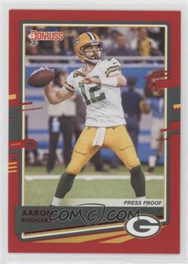 2020 Panini Donruss - [Base] - Press Proof Red #103.1 - Aaron Rodgers