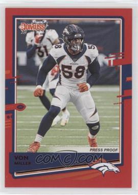 2020 Panini Donruss - [Base] - Press Proof Red #90.1 - Von Miller